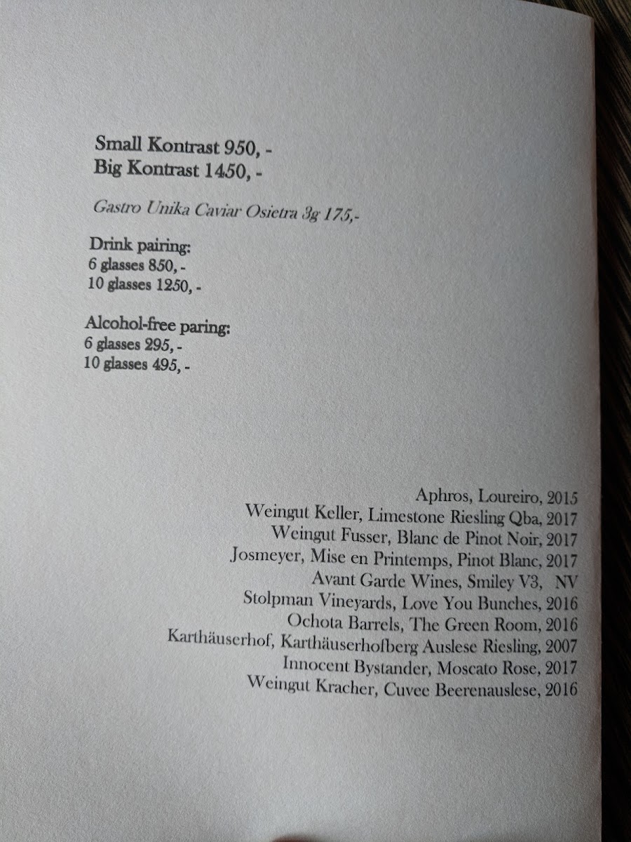 Menu Restaurant Kontrast-8